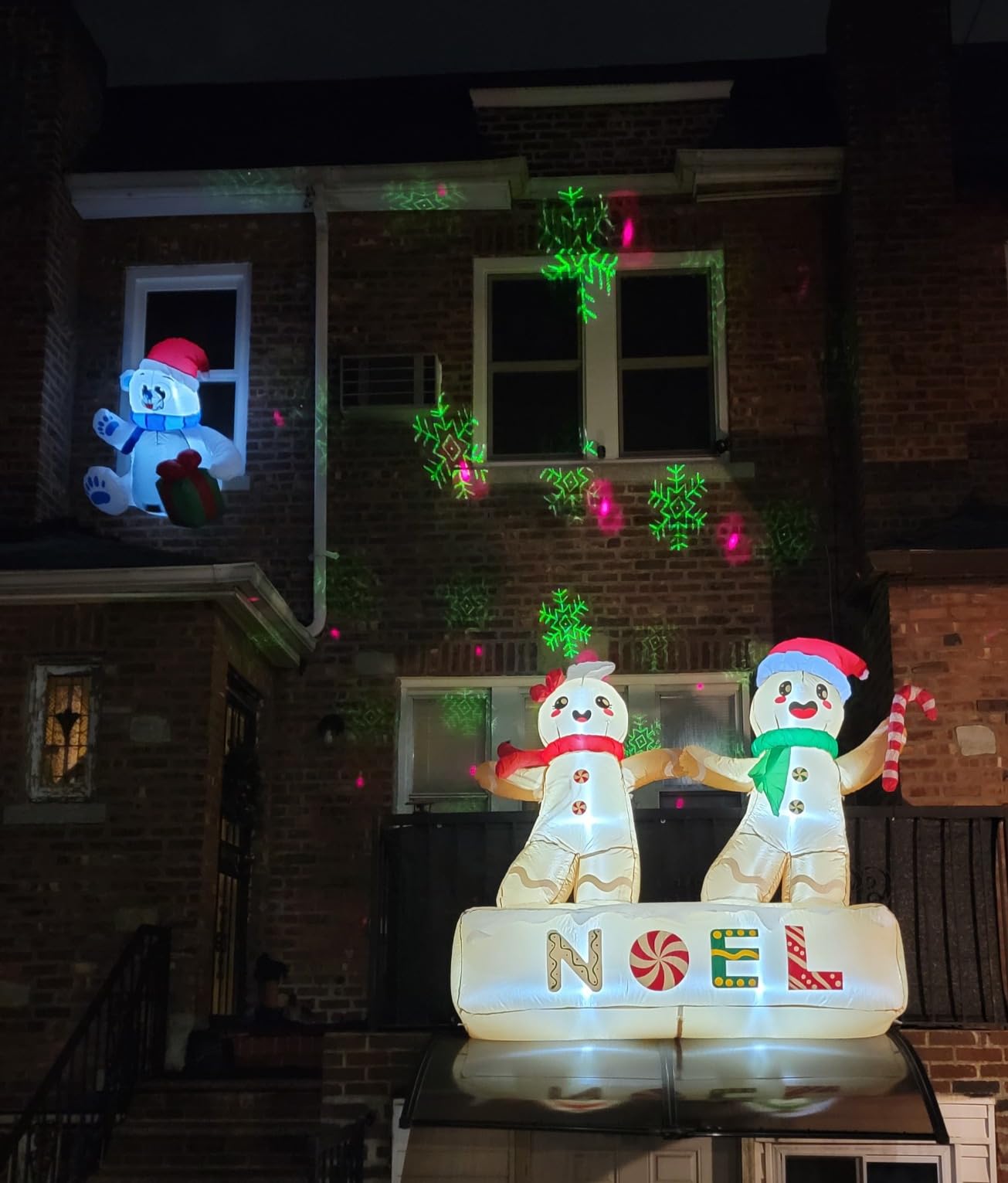 OurWarm 10FT Christmas Inflatable Outdoor Decoration, Giant Elf Inflatable Outdoor Christmas Blow up Yard Decorations with LEDs, Outdoor Christmas Inflatables for Outside Roof Lawn Holiday Xmas Decor customer photo 2