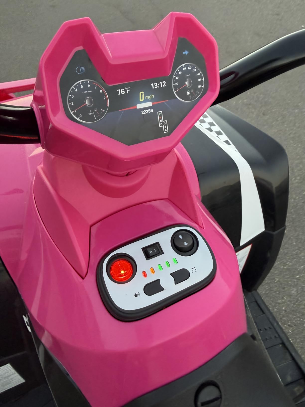 ELEMARA 12V 2 Seater Ride on ATV for Big Kids,Off-Road 4 Wheeler Ride on Car,Strong Motor with 4mph Max Speed,w/Bluetooth,LED Lights,Boys & Girls Ride on,Electric Car to Kids, Kids Quad Bike customer photo 1