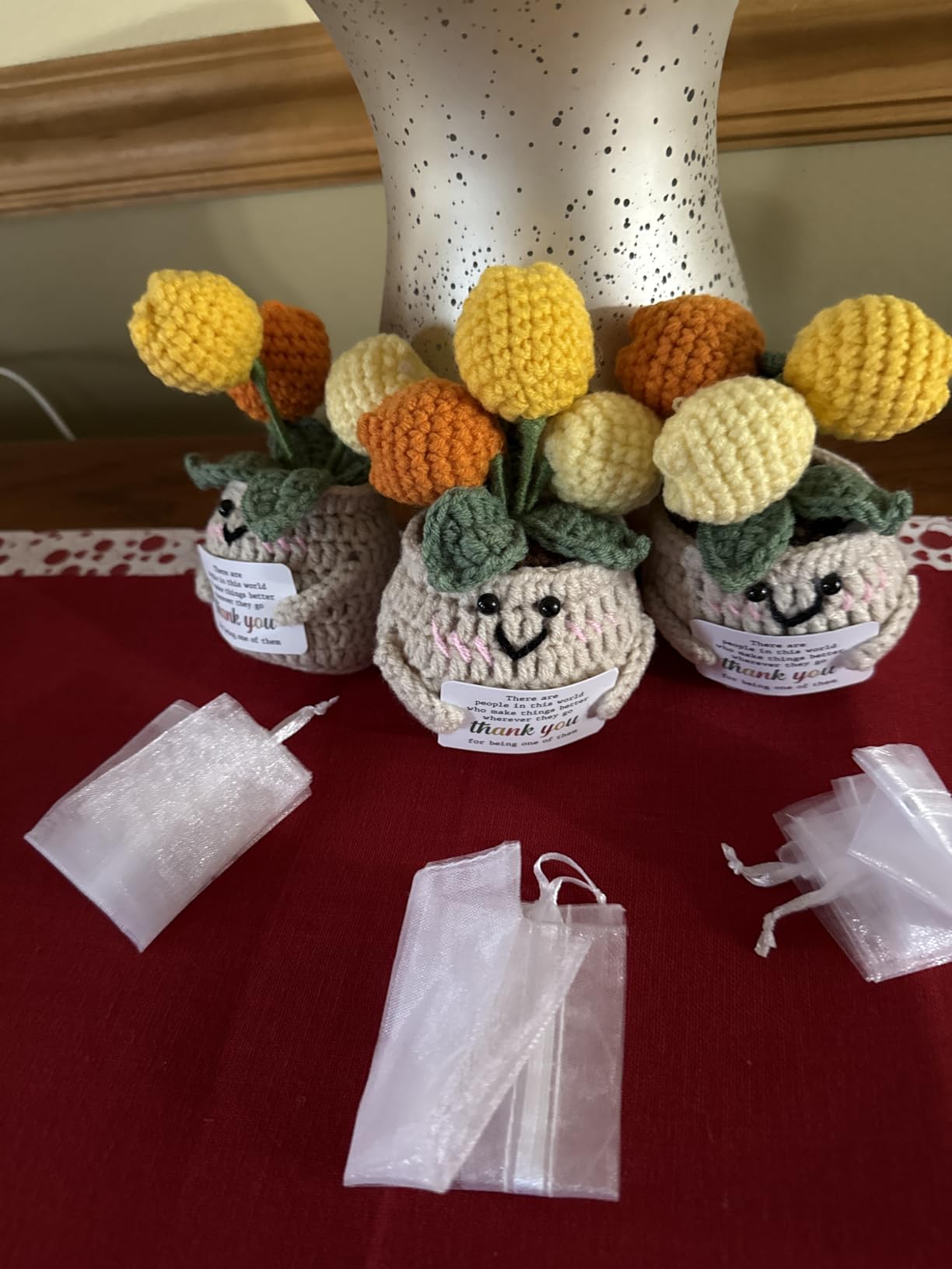 OASSIE Thank You Gifts for Women - Positive Emotional Support Crochet Tulip customer photo 2