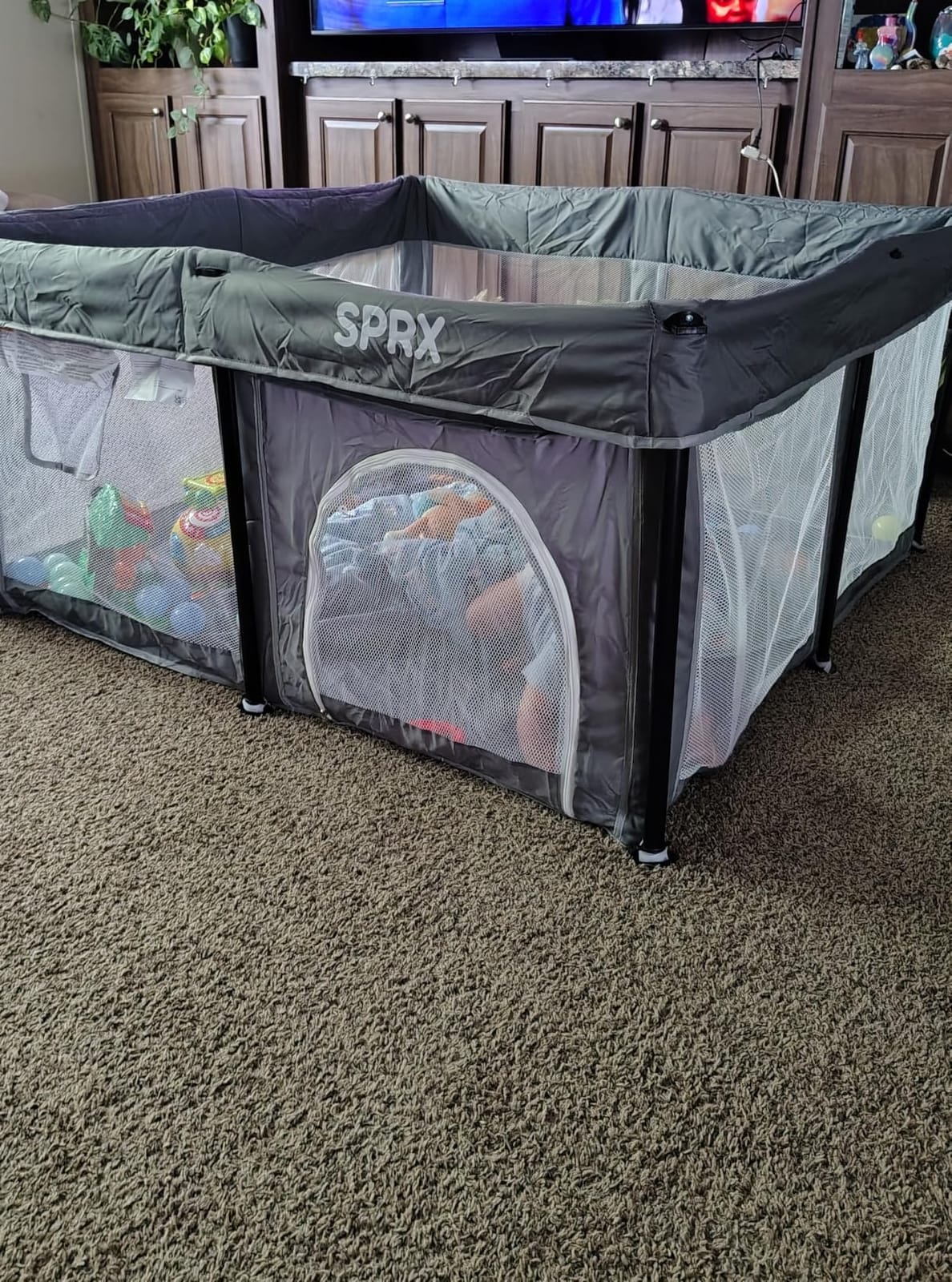 Foldable Baby Playpen with Mat,50