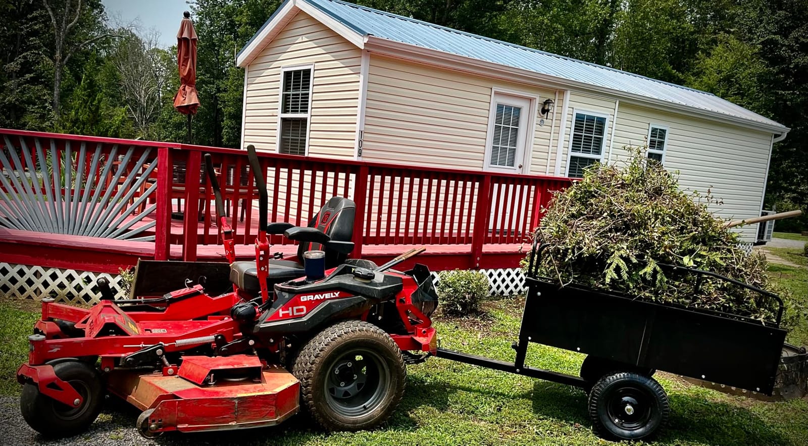 VEVOR 10 Cu.Ft. & 500lbs ATV Trailer Dump Cart Tow Behind, Heavy Duty Utility UTV Trailer, Tow Behind Steel Yard Dump Wagon Cart with 14