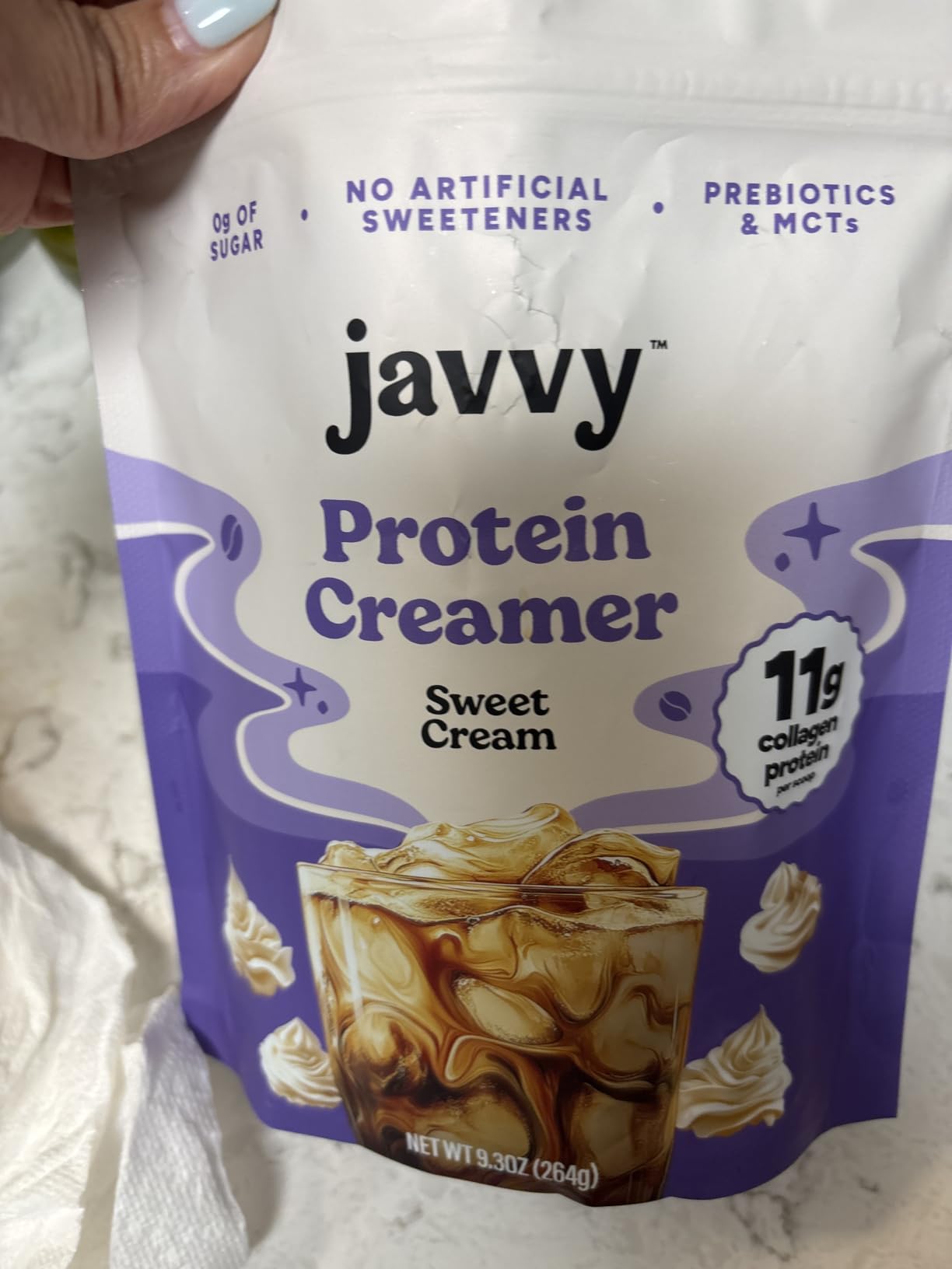 Javvy Protein Coffee Creamer, Sweet Cream, Non-Dairy customer photo 1