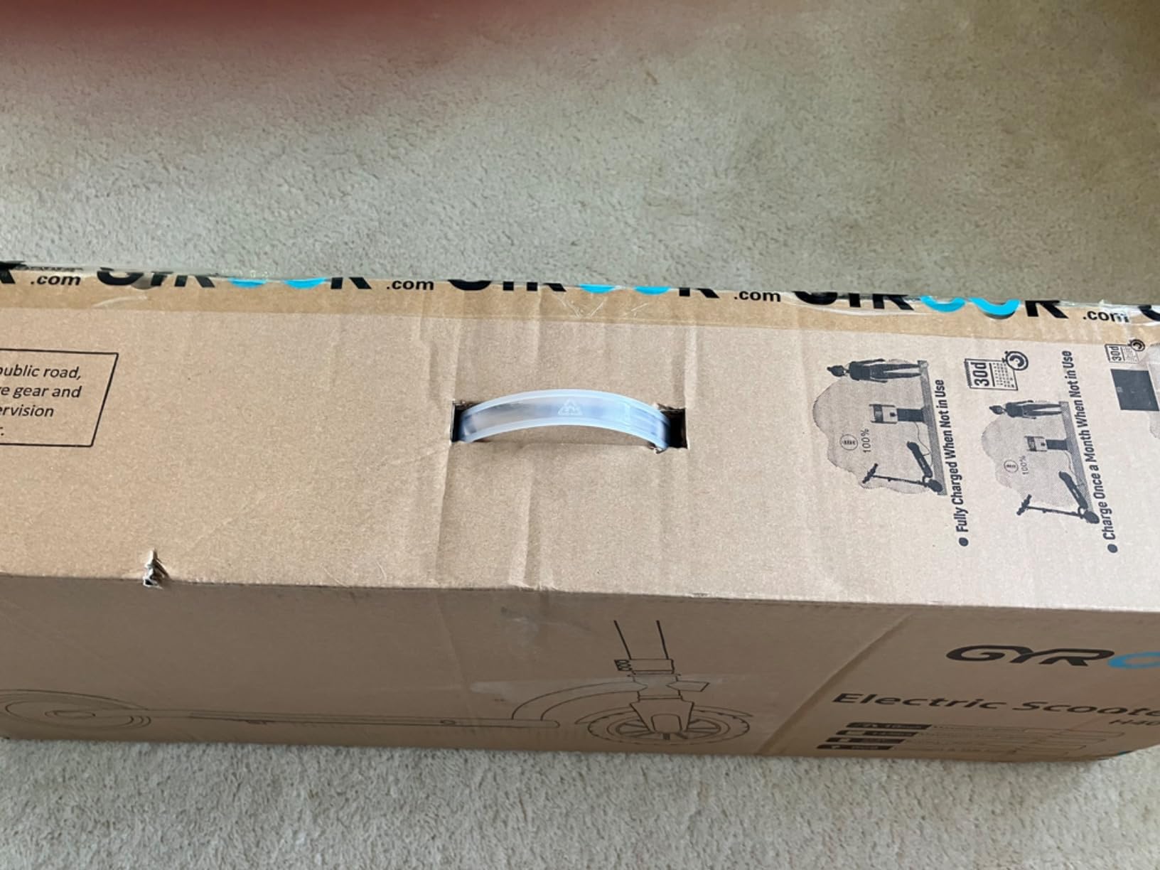 Gyroor H40 Kids Electric Scooter 180W 10MPH LED Lights Ages 6-12 customer photo 1
