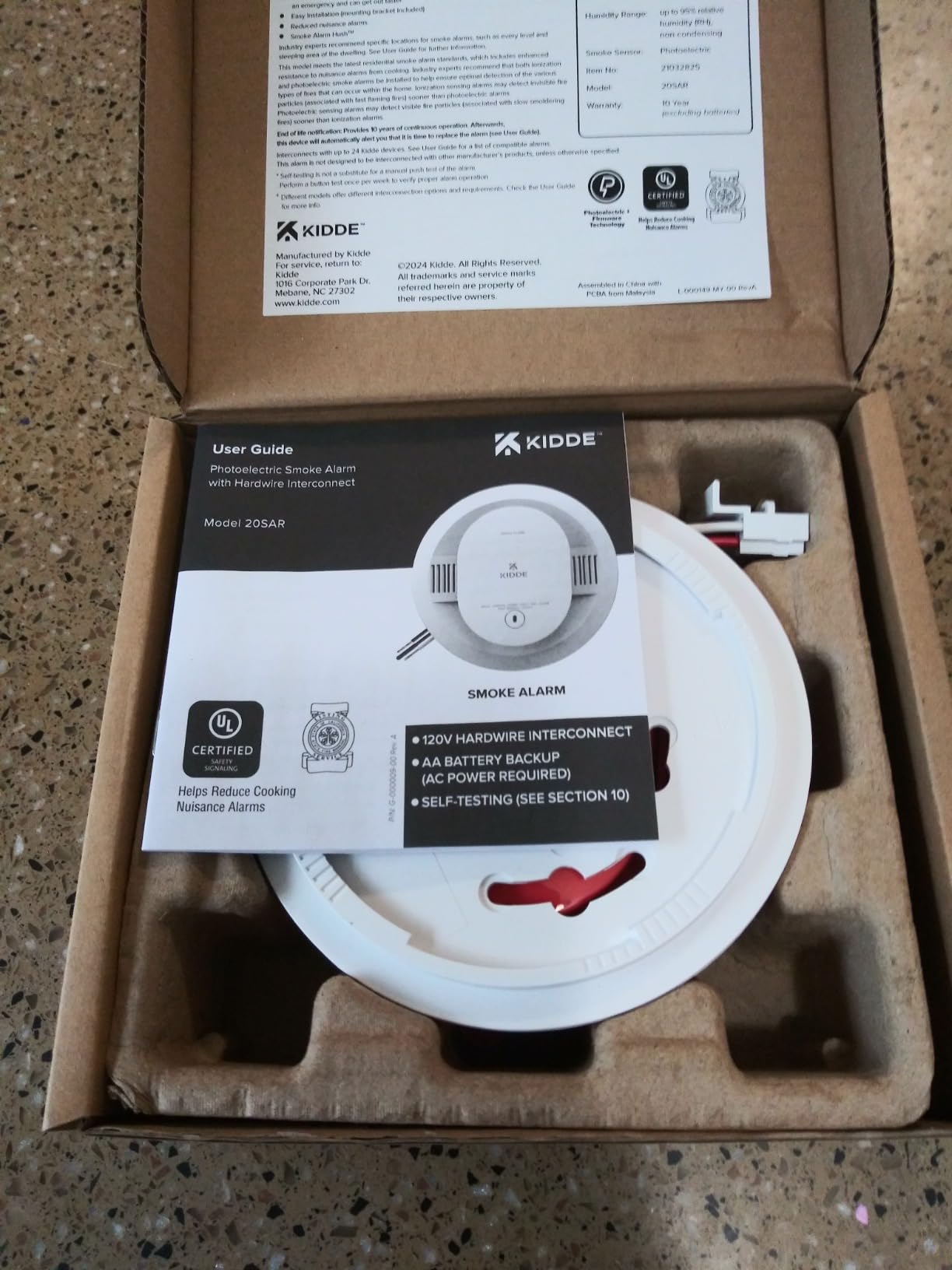 Kidde Smoke Detector, Hardwired with AA Battery Backup, 20SAR, 3 Pack customer photo 1