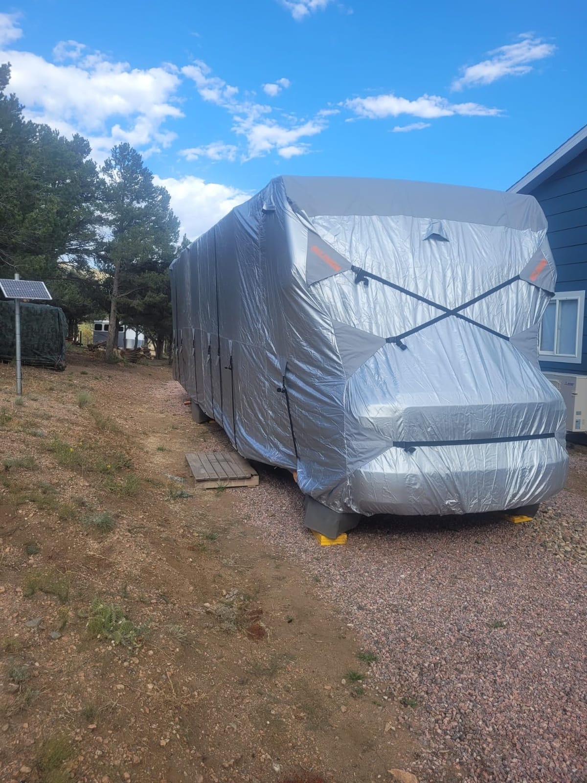 300D Top Class A RV Cover with Waterproof PU Coating Rip-Resistent & Anti-UV Winter Camper Cover Fits 37' to 40' Motorhome customer photo 1