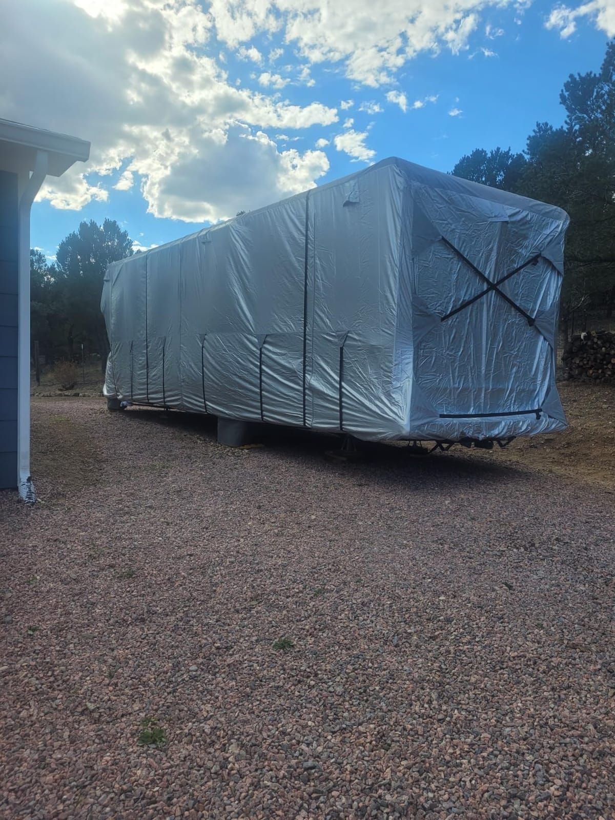 300D Top Class A RV Cover with Waterproof PU Coating Rip-Resistent & Anti-UV Winter Camper Cover Fits 37' to 40' Motorhome customer photo 2