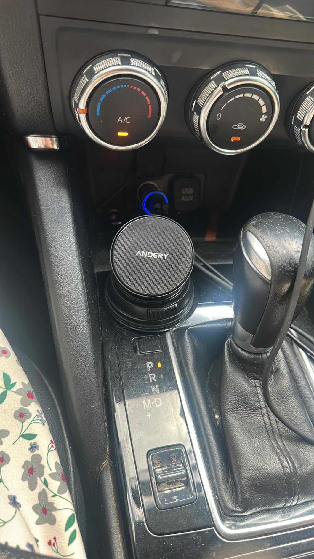 ANDERY Only for iPhone Magsafe Car Mount Charger [15W Fast Wireless Charge, 78+LBS Strong Suction & 2400gf Magnetic] 360° Adjustable Car Phone Holder, Phone Holders for Your Car Dash Accents Accessory customer photo 1