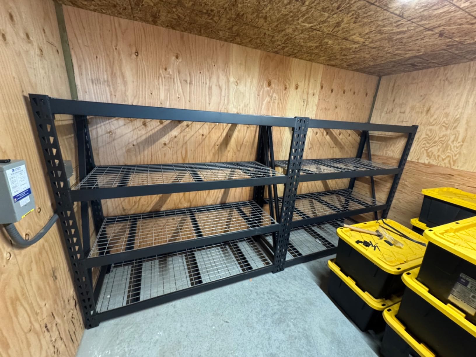 WORKPRO 77-Inch Garage Utility Shelving, 6400 lb Heavy-Duty Rack | 77”W x 24”D x 72”H, 4 Tier, Adjustable Metal Storage Rack for Warehouse Shop Basement Organizers customer photo 2
