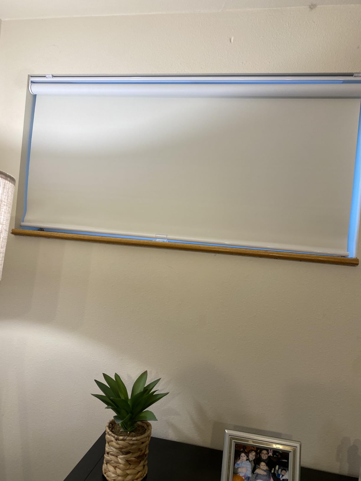 MYshade Blackout Cordless Roller Shades, Room Darkening Free-Stop Roll Up Blinds for Windows, Pull Down Blocking Blind for Home and Office, Easy to Install, 35