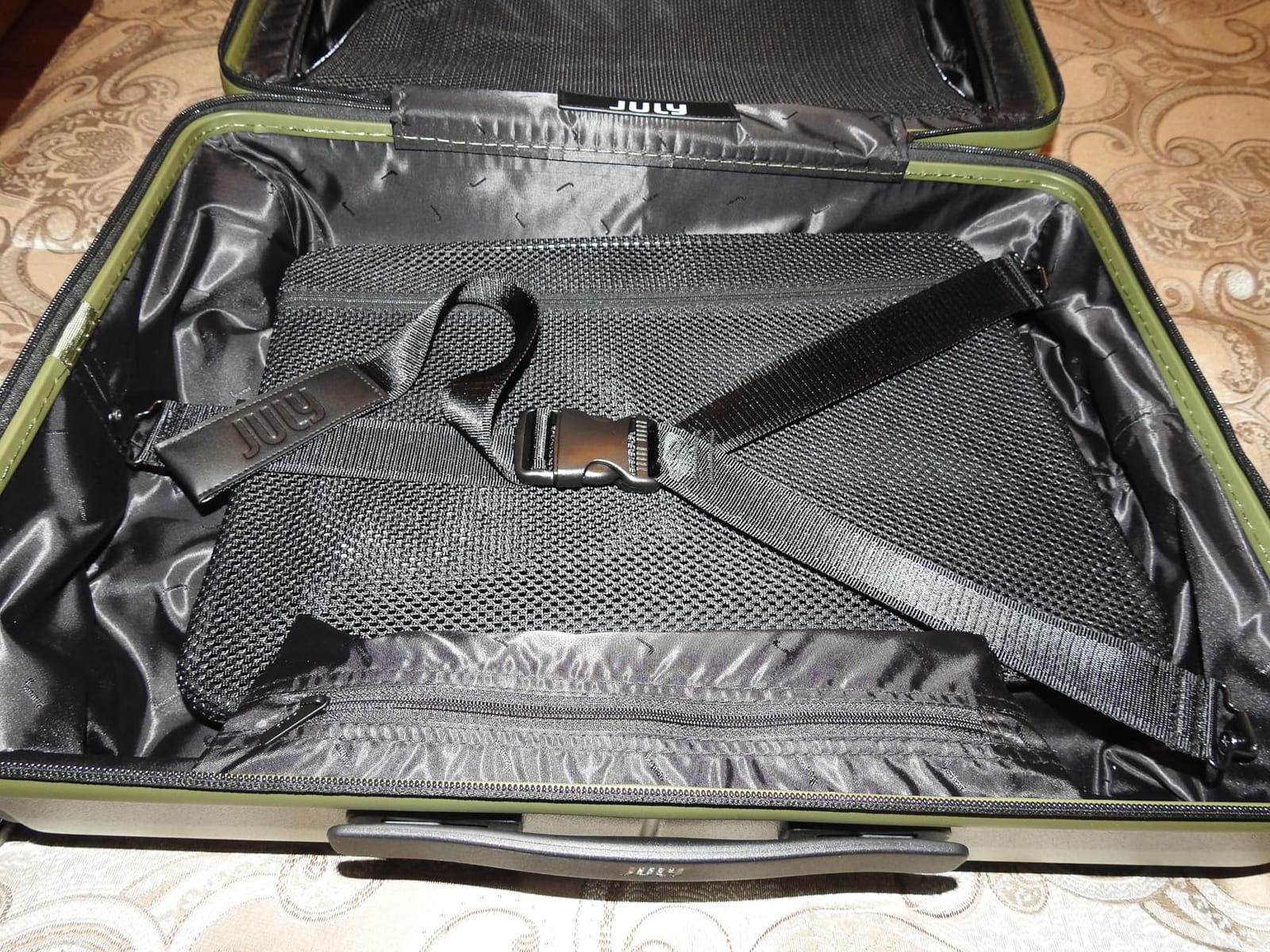 July Carry On Pro Suitcase, Hardshell Front Pocket, 20
