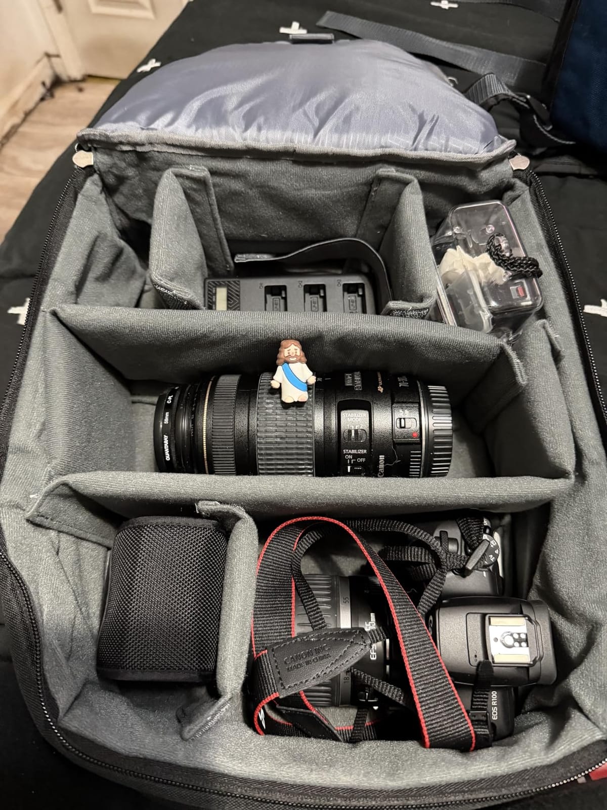 K&F CONCEPT Camera Backpack, Lightweight Camera Bag with Tripod Holder customer photo 1
