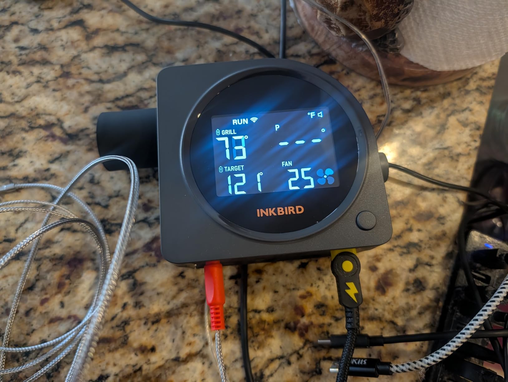 INKBIRD 5G Wi-Fi & Bluetooth BBQ Temperature Controller, Automatic Smoker Fan with LCD Screen for Ceramic Smokers, BGE, WSM, 5 Probes customer photo 1