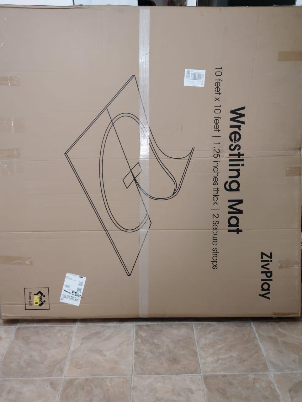 Wrestling Mat for Home 10x10 Feet MMA Mat for BJJ Jiu Jitsu Judo Grappling customer photo 2