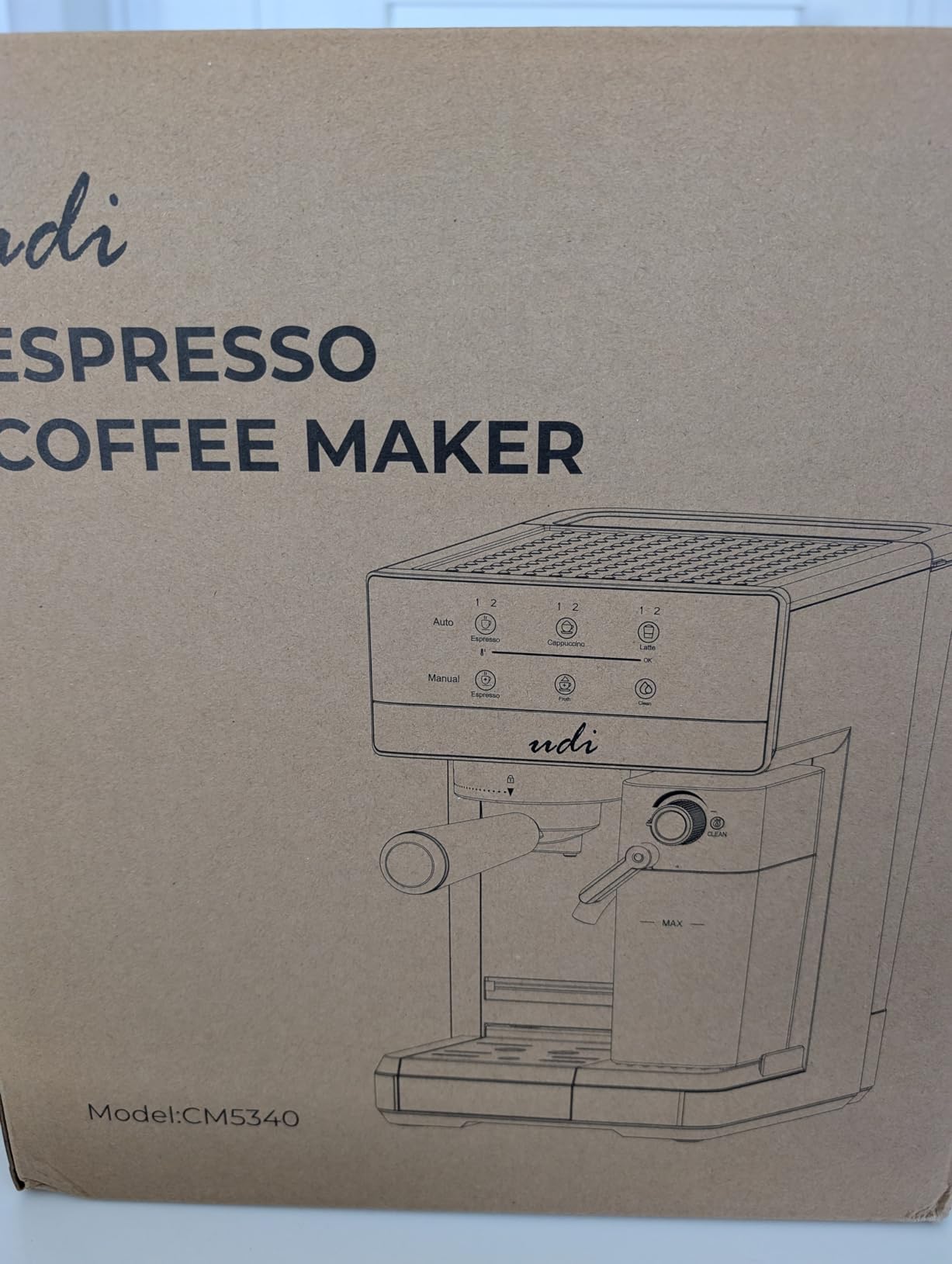 UDI Espresso Machine, 20 Bar Automatic Cappuccino & Latte Coffee Maker customer photo 1