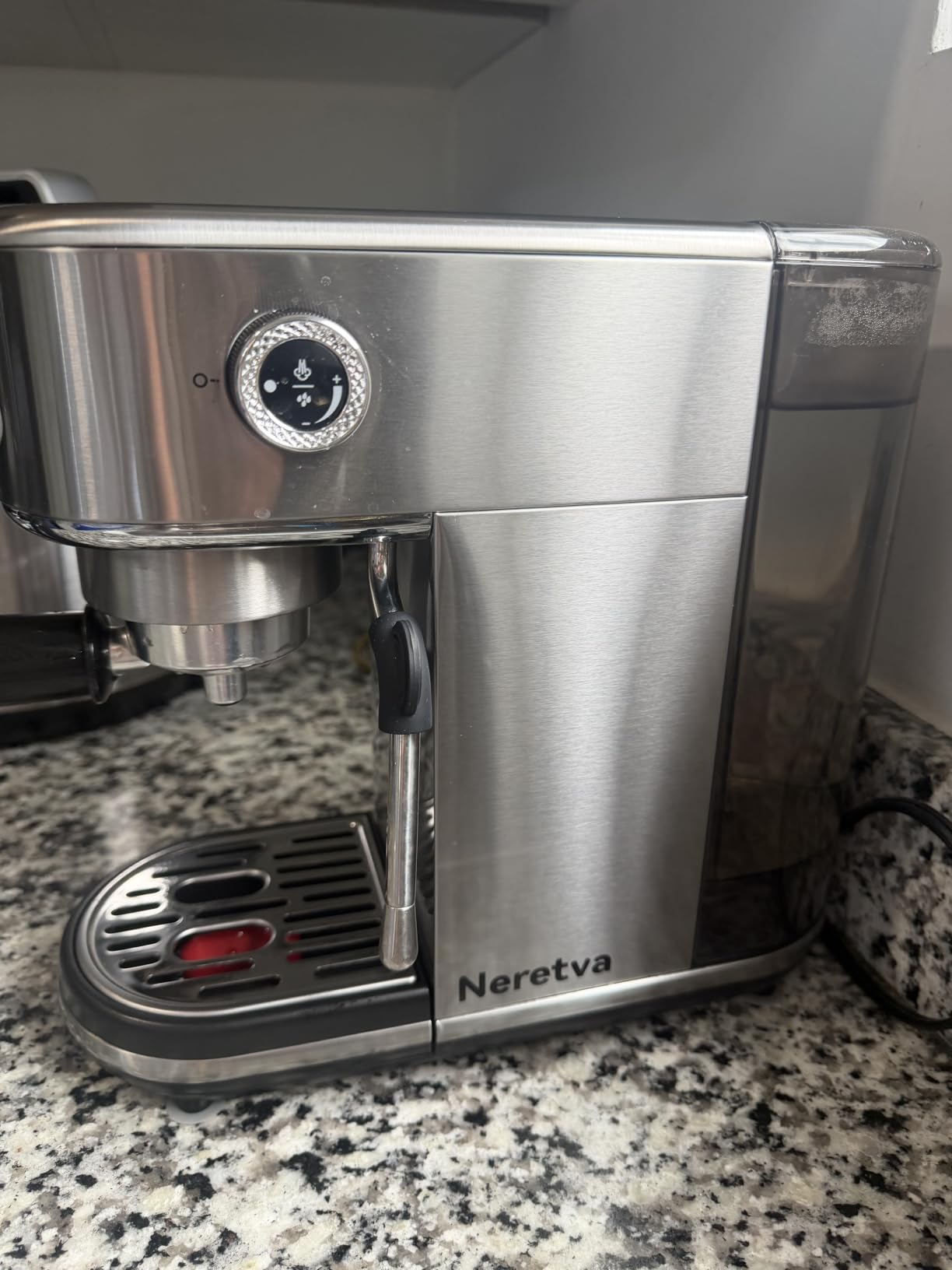 Neretva Espresso Machine 20 Bar Super Compact Espresso Coffee Machine-Beige customer photo 2