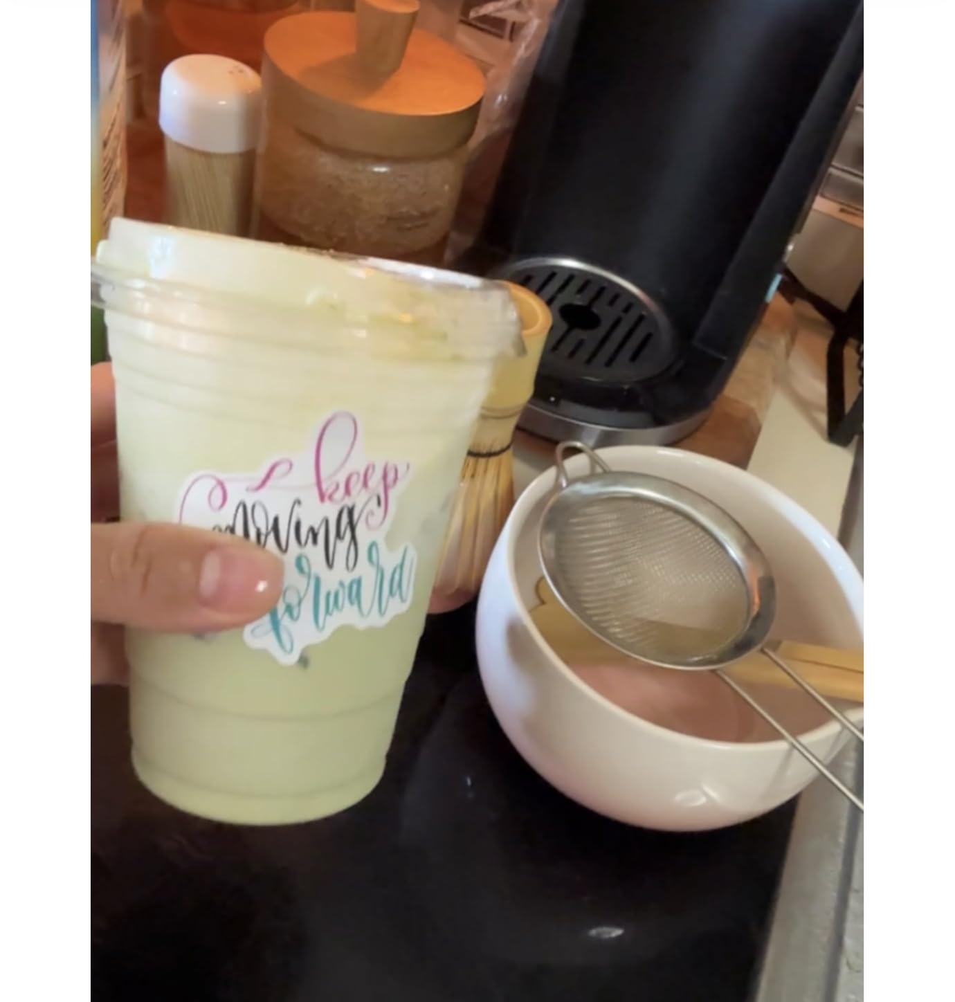 Matcha Whisk Set with Ceramic Bowl & Bamboo Chasen customer photo 1