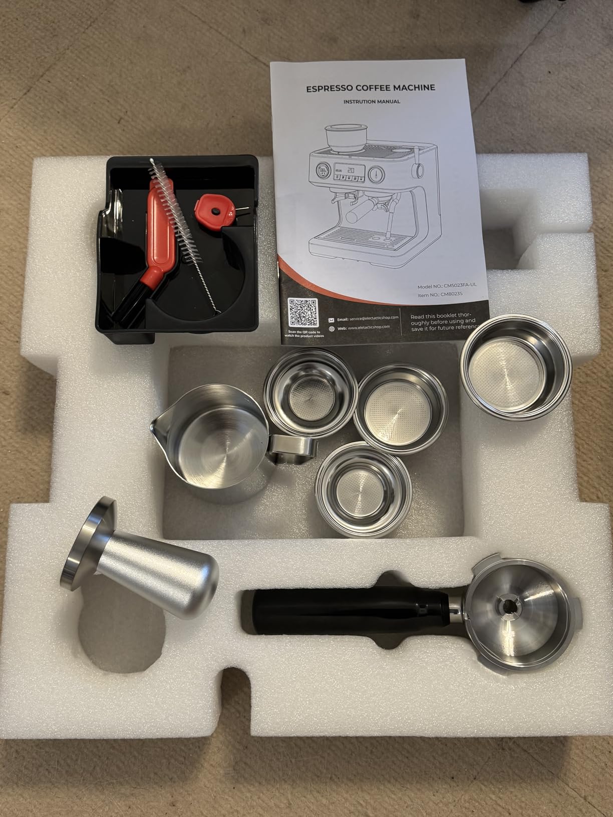 Kismile 20 Bar Dual Boiler Espresso Machine with Grinder & Milk Steamer customer photo 2