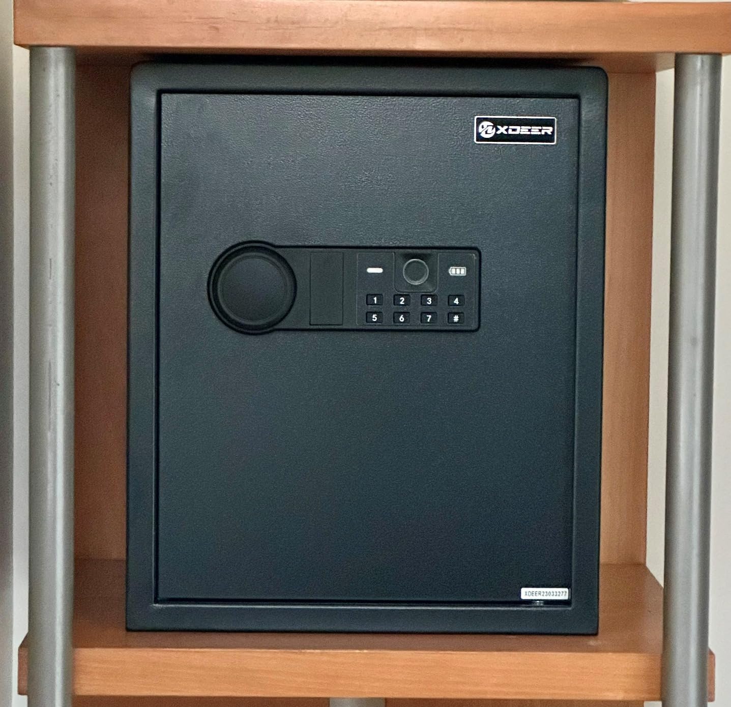 XDeer Biometric Safe with Fireproof Waterproof Bag, Small Safe 0.78 CuFt customer photo 2