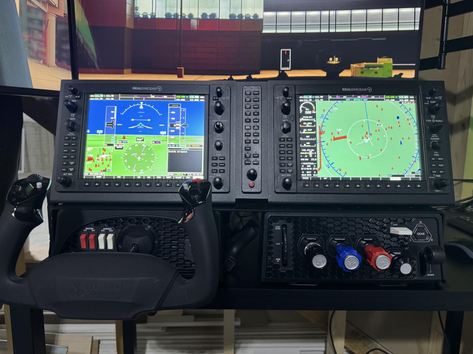 Honeycomb Sierra TPM Module | GA throttle quadrant for flight simulation, metal vernier axes, advanced flight controls customer photo 1