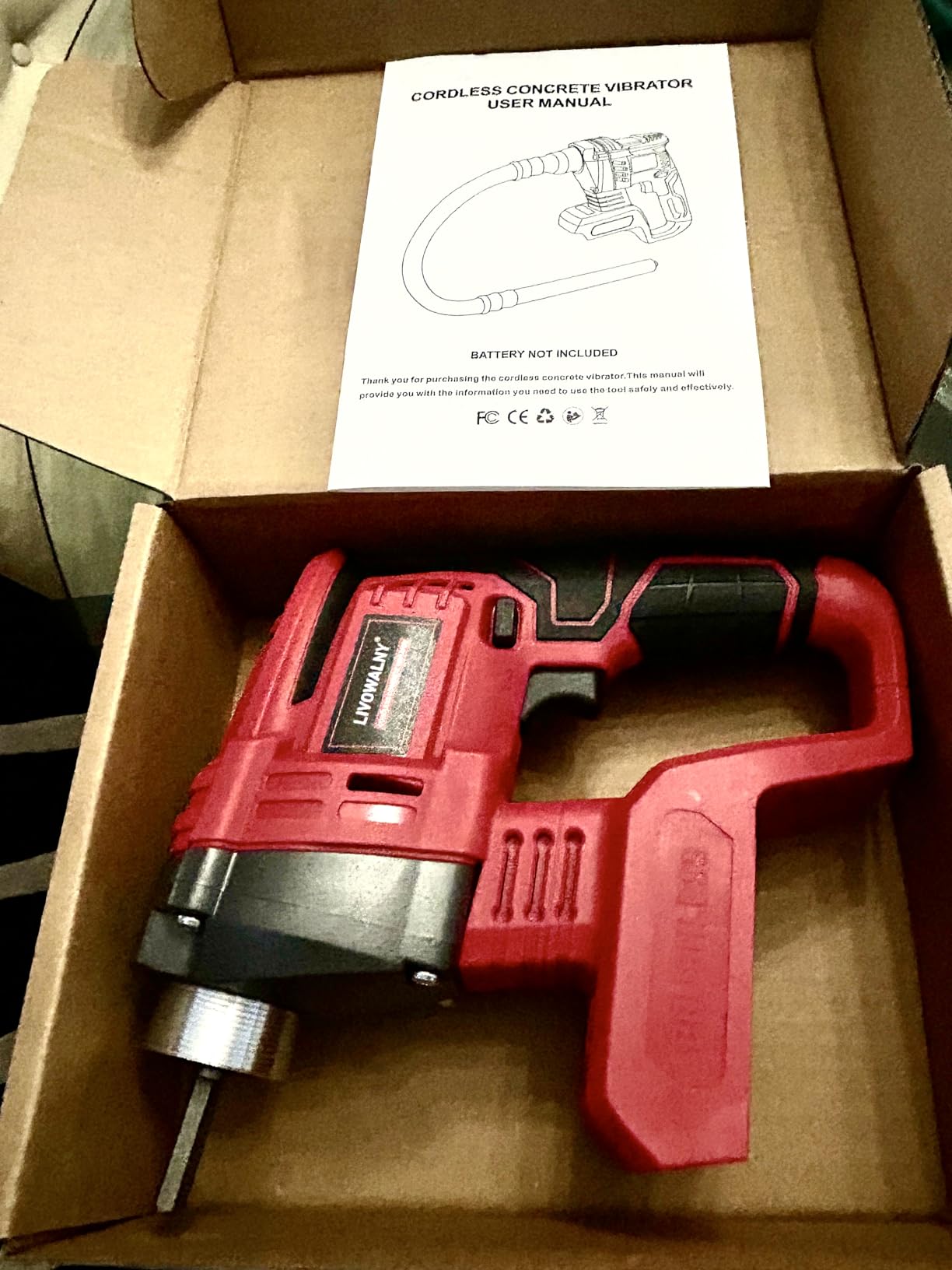 LIVOWALNY Handheld Concrete Vibrating Tool customer photo 1