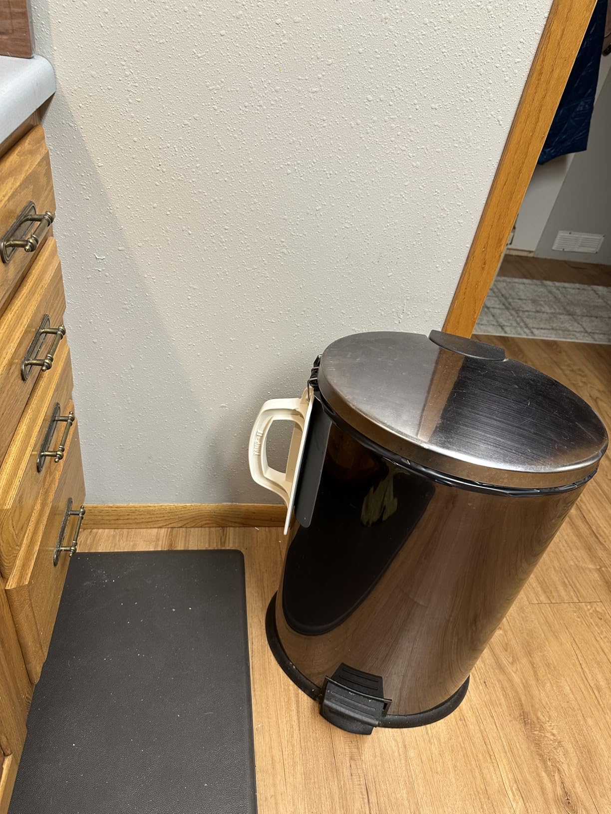 TAMP-IT Handheld Trash Compactor for Kitchen – Manual Garbage Press with 10