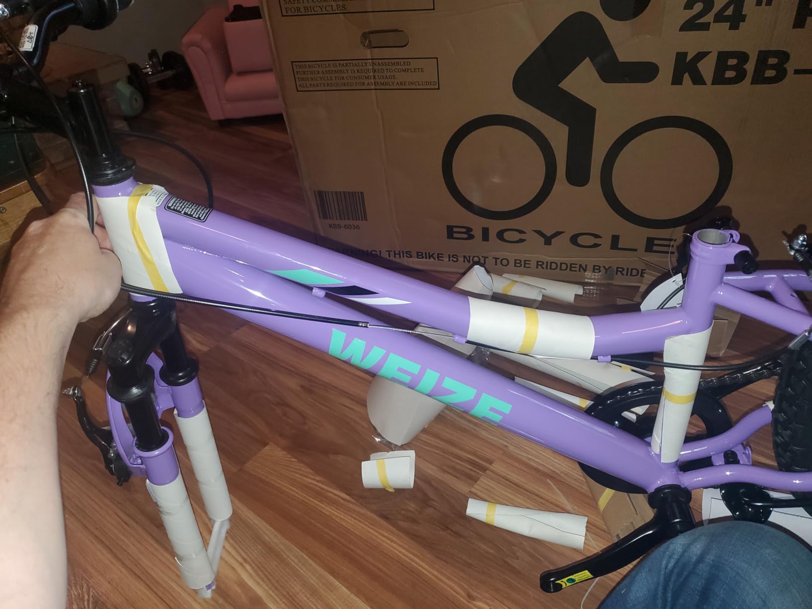 WEIZE 20 24 inch Mountain Bike Trail MTB Bicycle for Teen Girl customer photo 1