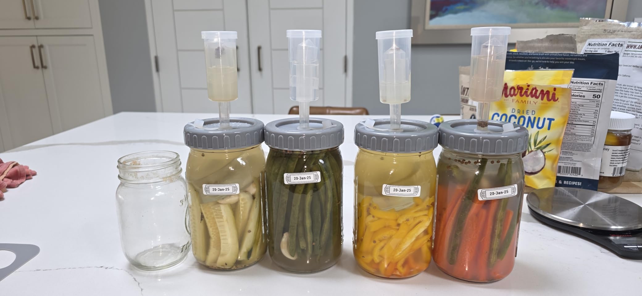 4-Pack Mason Jar Fermentation Kit With Four 32 Oz Jars And Plastic Lids customer photo 1