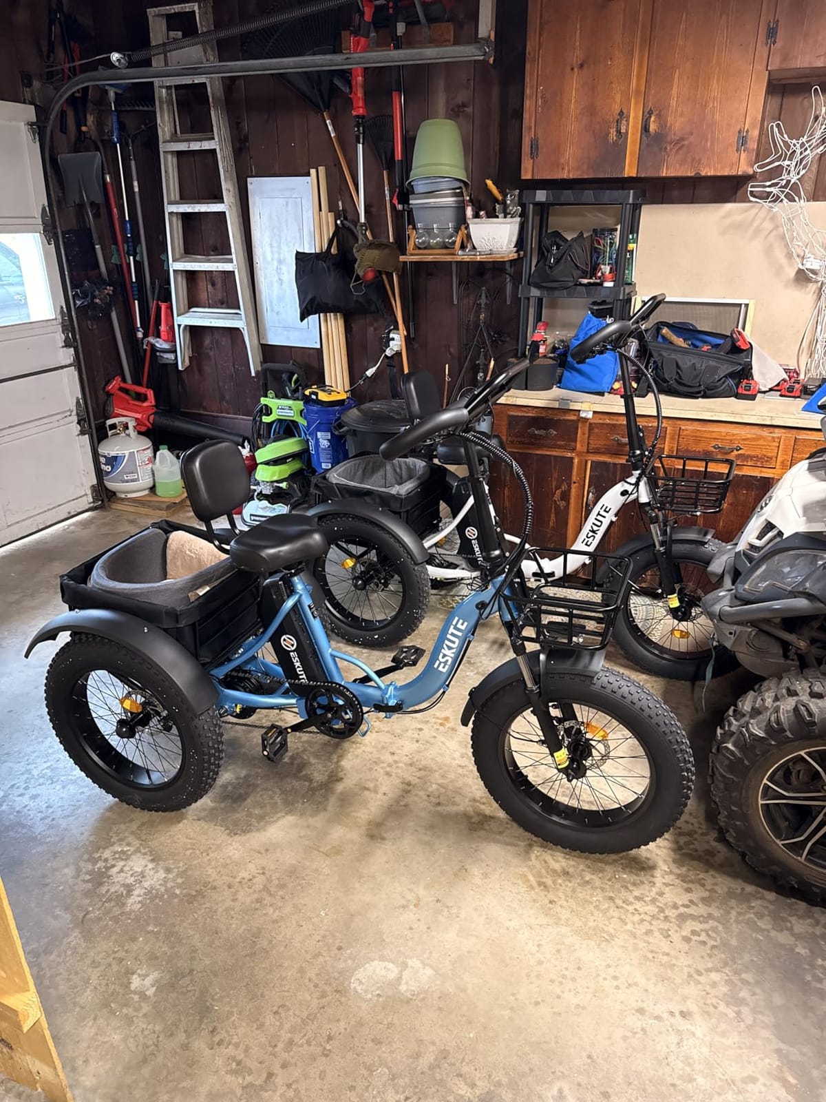 ESKUTE T300 Pro Electric Trike for Adults & Seniors,998.4Wh Long-Range Battery, 1200W Peak Motor, 20