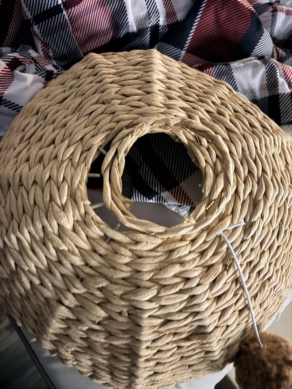PAWZ Road Modern Cat Tree with Real Wood&Wicker Basket for Large Cats Brown customer photo 2