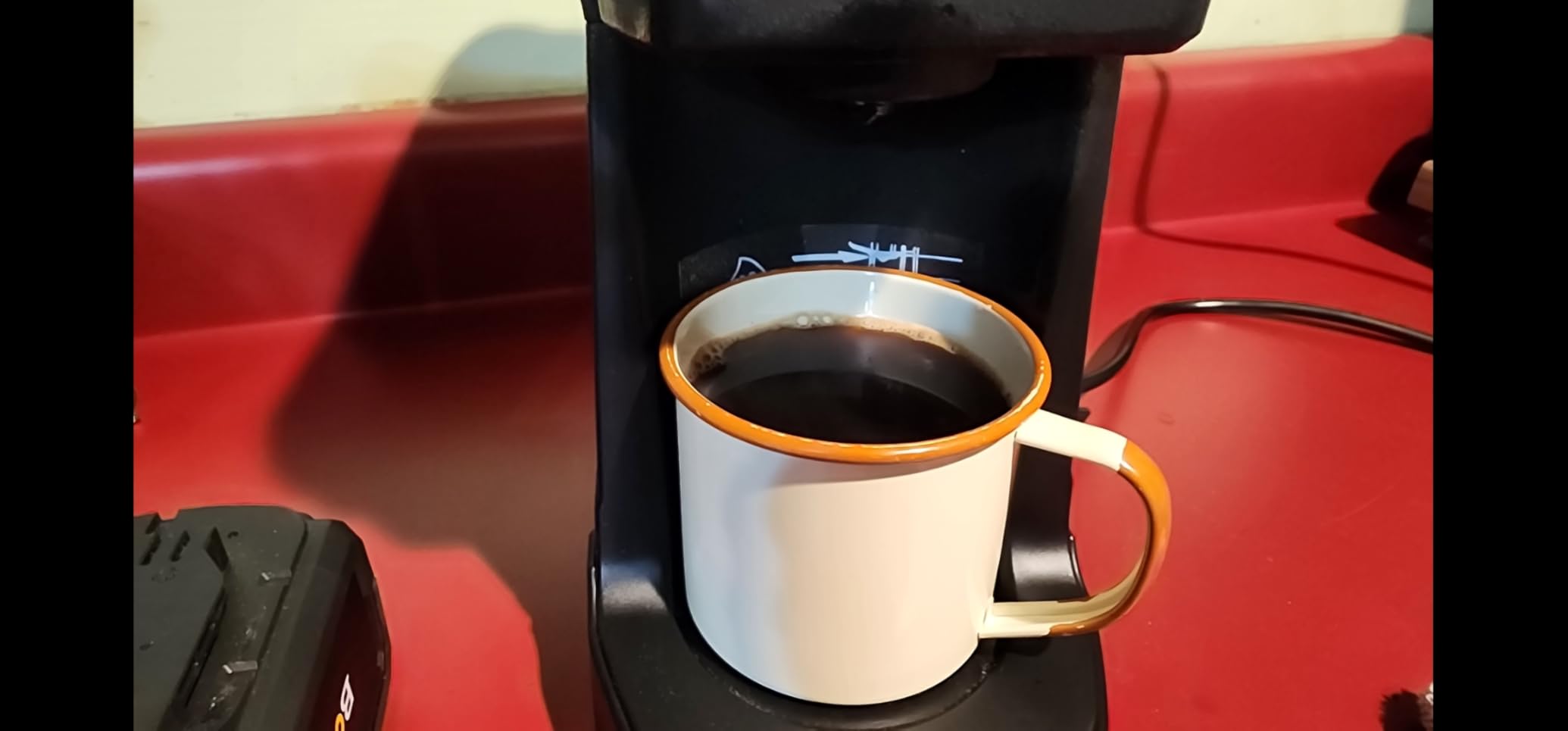 BougeRV 144Wh Portable Coffee Maker Compatible with K Cup & Ground Coffee | Portable Coffee Machine Cordless with 18V 8Ah Battery Powered AC/DC Power for Travel, Camping, Outdoor, Jobsite, RV, Home customer photo 2