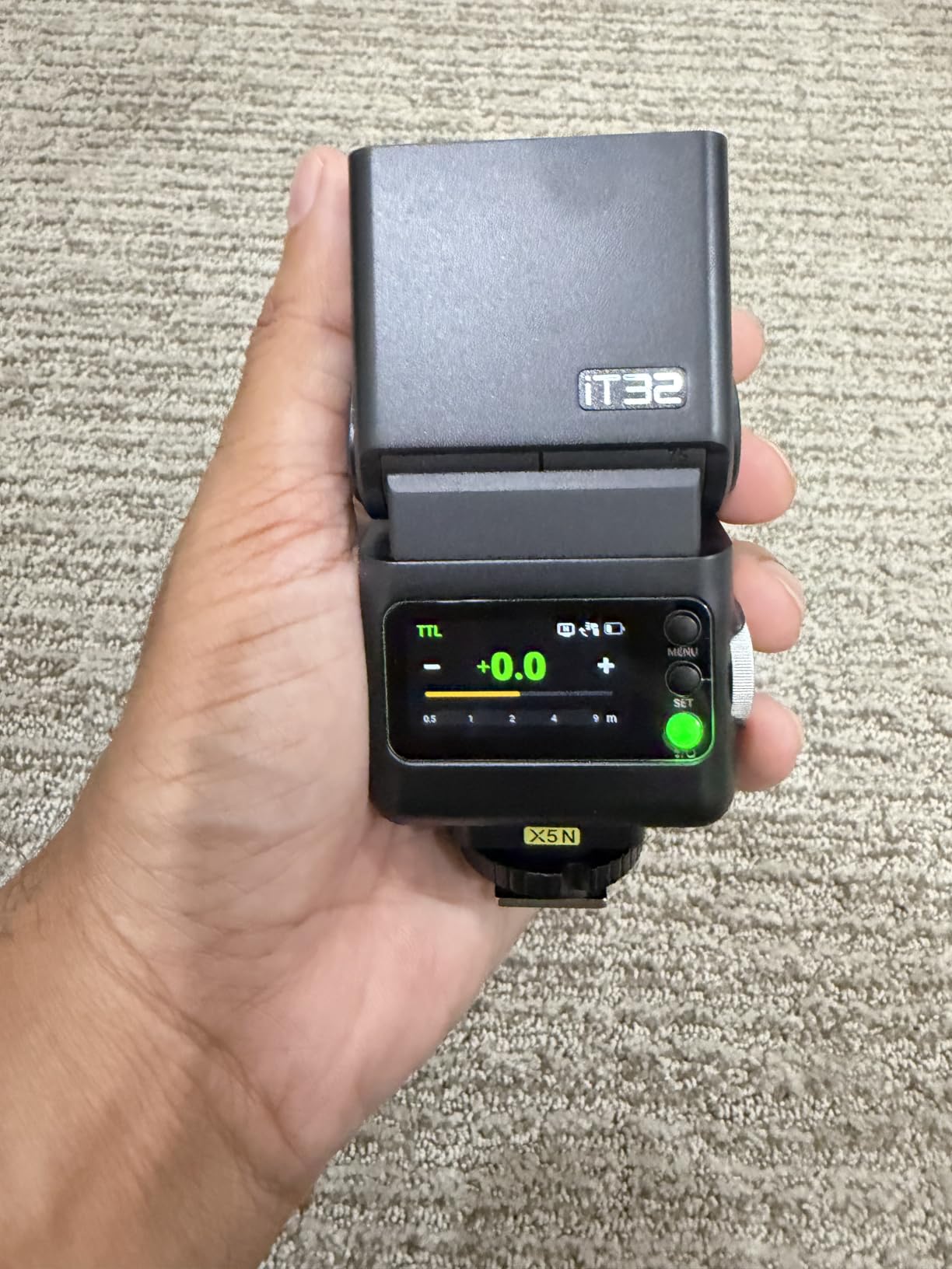 Godox IT32 TTL Mini Flash with X5C Trigger for Canon Camera customer photo 2