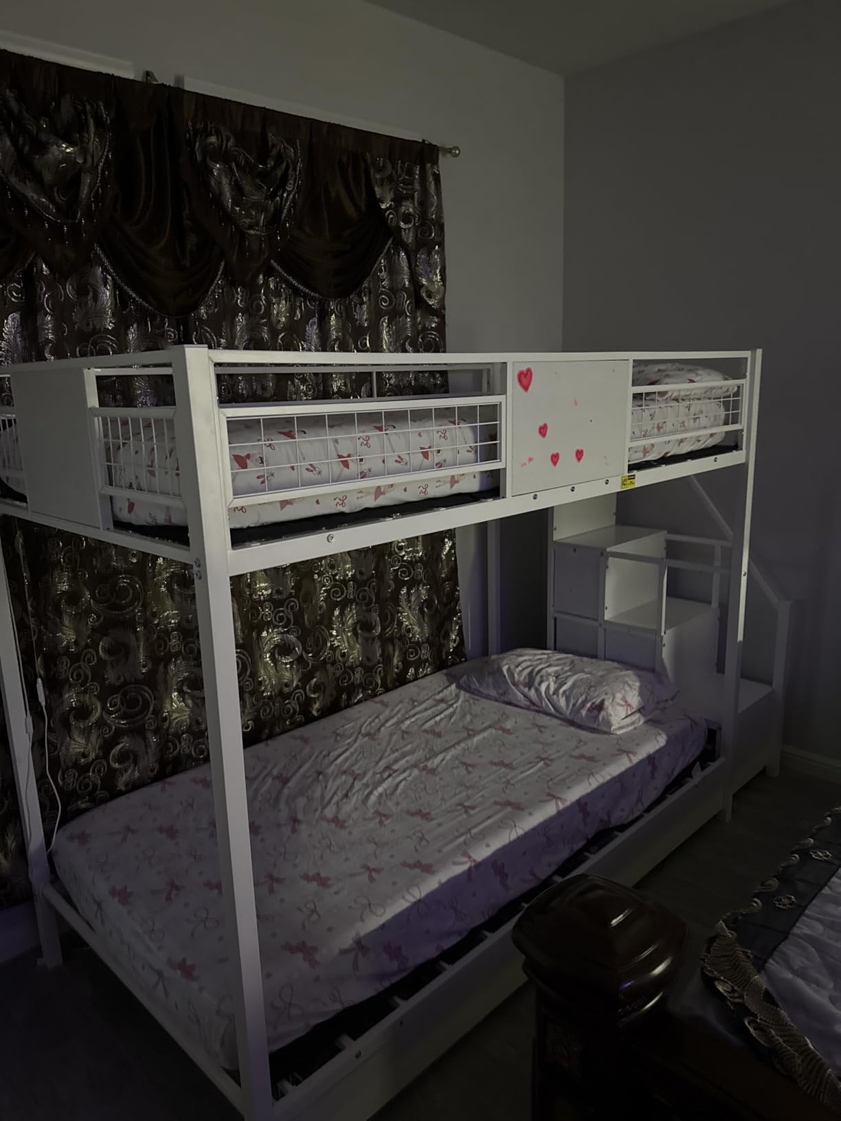 BTHFST Bunk Bed Twin Over Twin with Stairs, Storage Drawers and LED Lights customer photo 1
