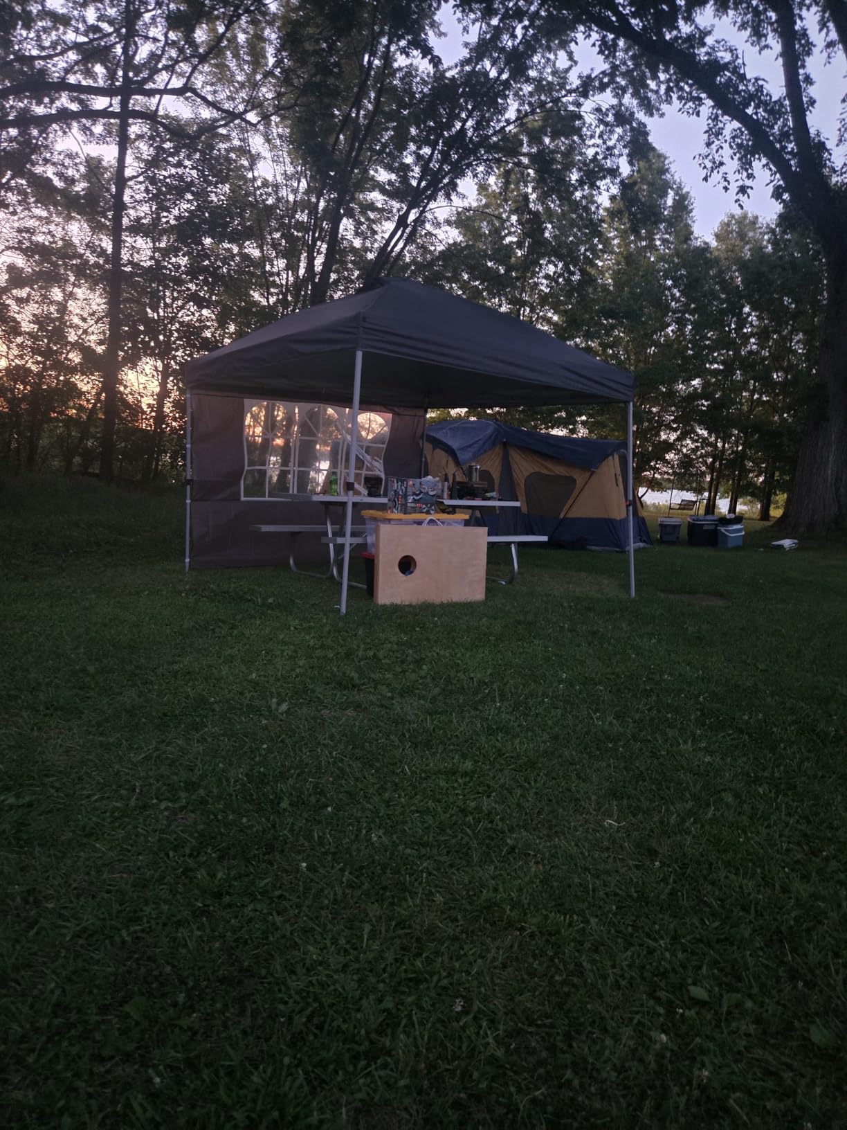 Raynesys 10x10ft Pop Up Canopy Tent with Sidewalls for Events, Parties customer photo 1