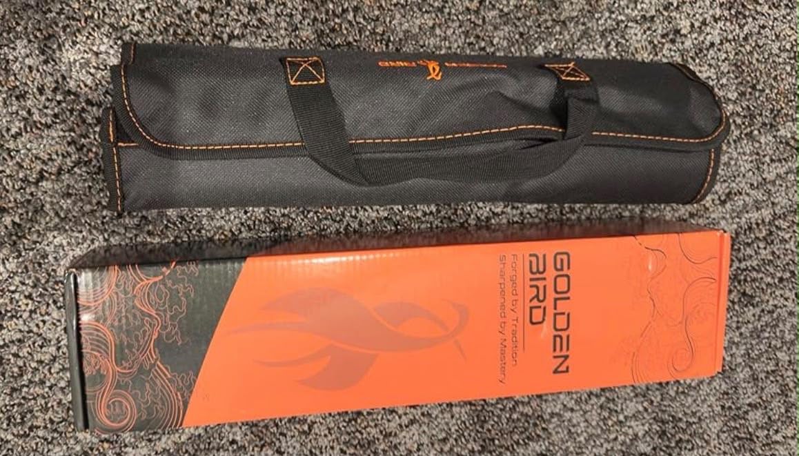 Golden Bird Butcher Knife Set - Non-slip Skinning Knife Set with Roll Bag customer photo 2