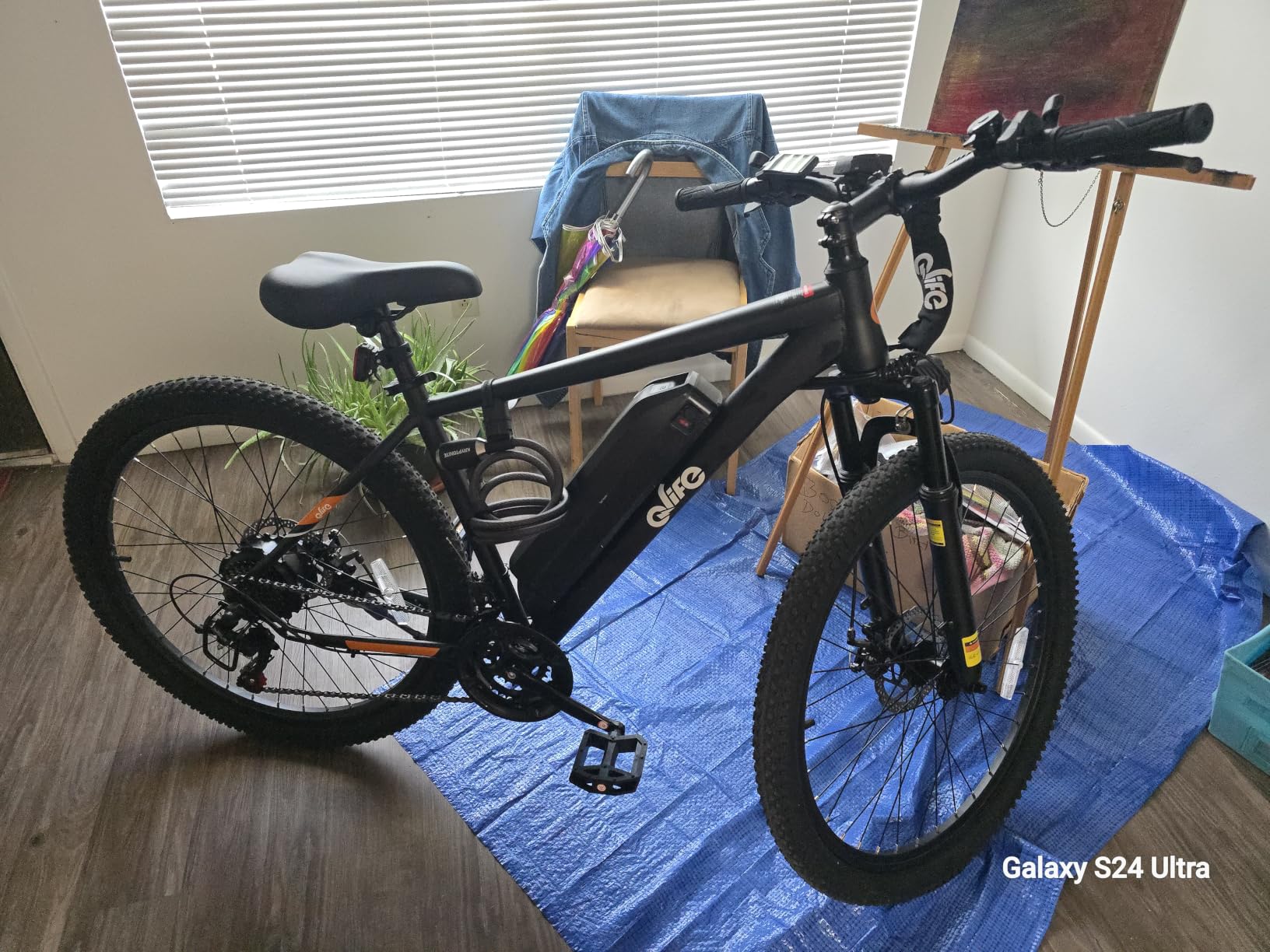 Qlife Racer Electric Bike for Adults - 21-Speed Mountain Lightweight Ebike with Peak 1000W Brushless Motor,48V 375Wh Removable Battery,26X2.1 Tire Step Over E-MTB,Up to 40 Miles Range customer photo 1