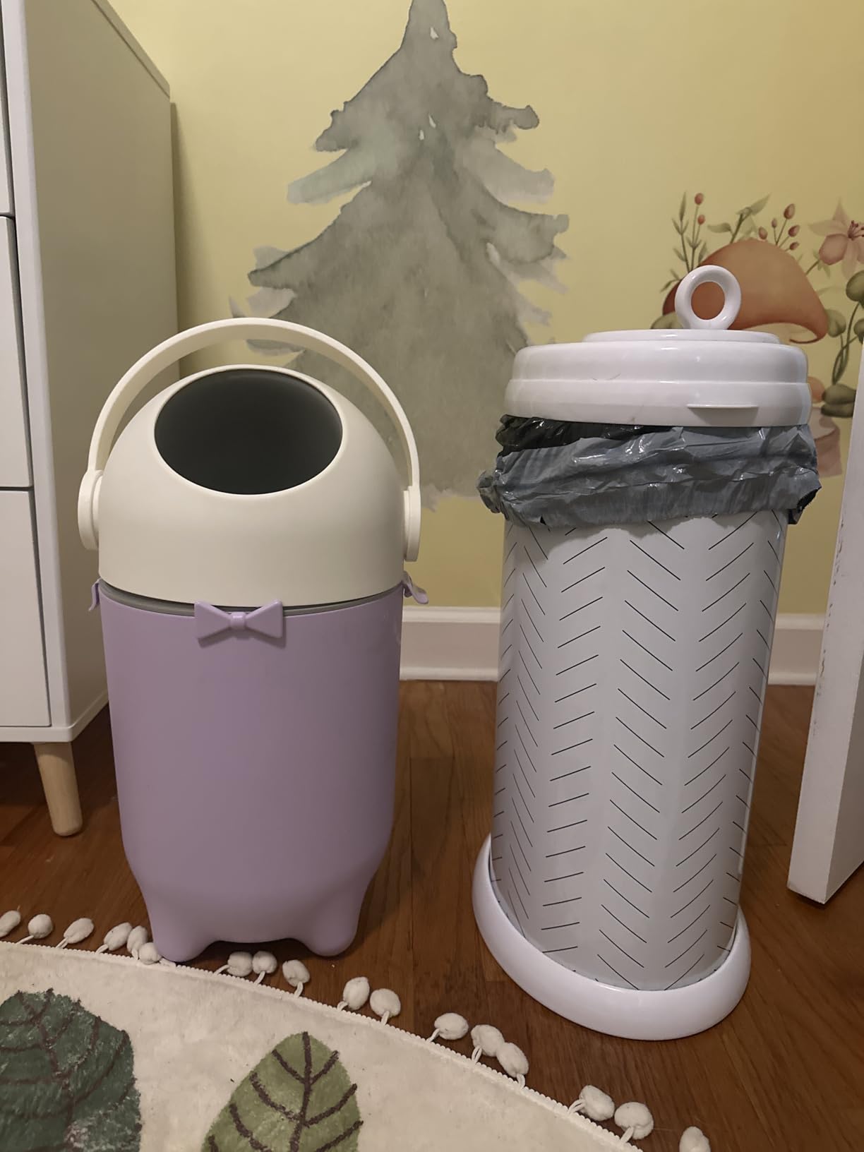 iTouchless Odor-Locking Diaper Pail - 2026 Award-Winning Ag+ Silver Ion Nursery Bin - Fits Any Bag, No Refills Needed - Includes 20 Leak-Proof Bags (Holds 300 Diapers) - Lavender Orchid Hygienic Bin customer photo 1