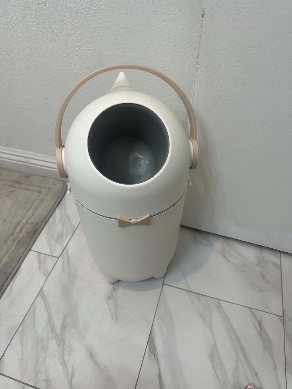 iTouchless Odor-Locking Diaper Pail - 2026 Award-Winning Ag+ Silver Ion Nursery Bin - Fits Any Bag, No Refills Needed - Includes 20 Leak-Proof Bags (Holds 300 Diapers) - Lavender Orchid Hygienic Bin customer photo 2