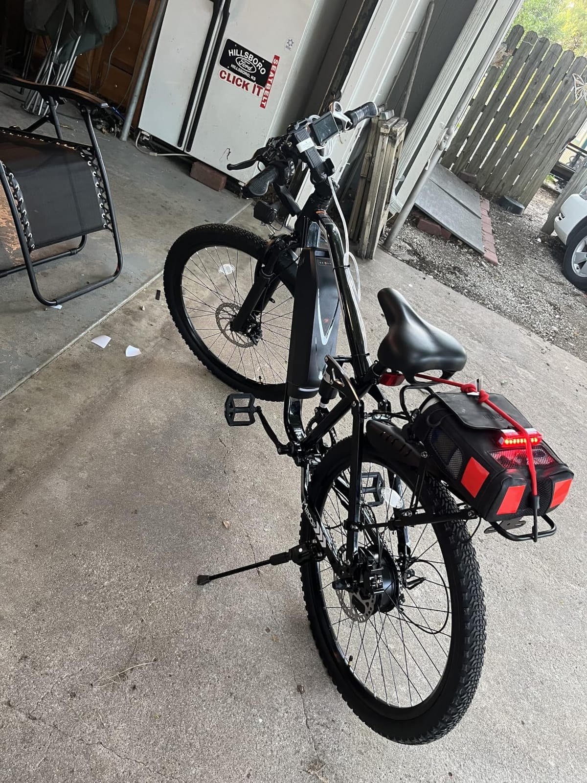 ESKUTE M200F Electric Bike for Adults – 27.5 inch Tire Mountain E-Bike, 1500W Peak Brushless Motor 31+MPH, 48V 20.8Ah Removable Battery, Up to 80 Miles, Step Over Commuter E-MTB, Full Suspensions customer photo 1