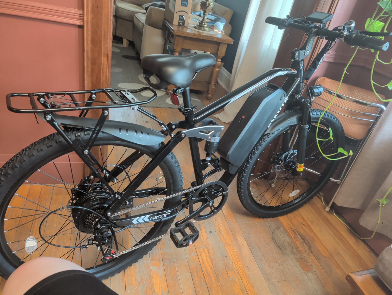 ESKUTE M200F Electric Bike for Adults – 27.5 inch Tire Mountain E-Bike, 1500W Peak Brushless Motor 31+MPH, 48V 20.8Ah Removable Battery, Up to 80 Miles, Step Over Commuter E-MTB, Full Suspensions customer photo 2
