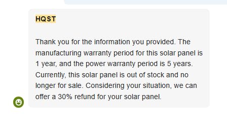 HQST 100W Portable Solar Panel, N-Type, 25% Efficiency, IP67 Waterproof customer photo 1