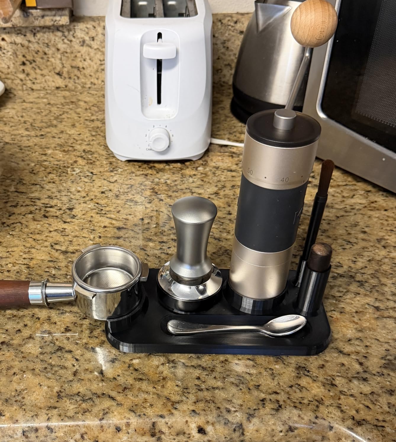 【Sliver】KINGrinder K6 Manual Coffee Grinder Straight Handle Stainless Burr customer photo 2