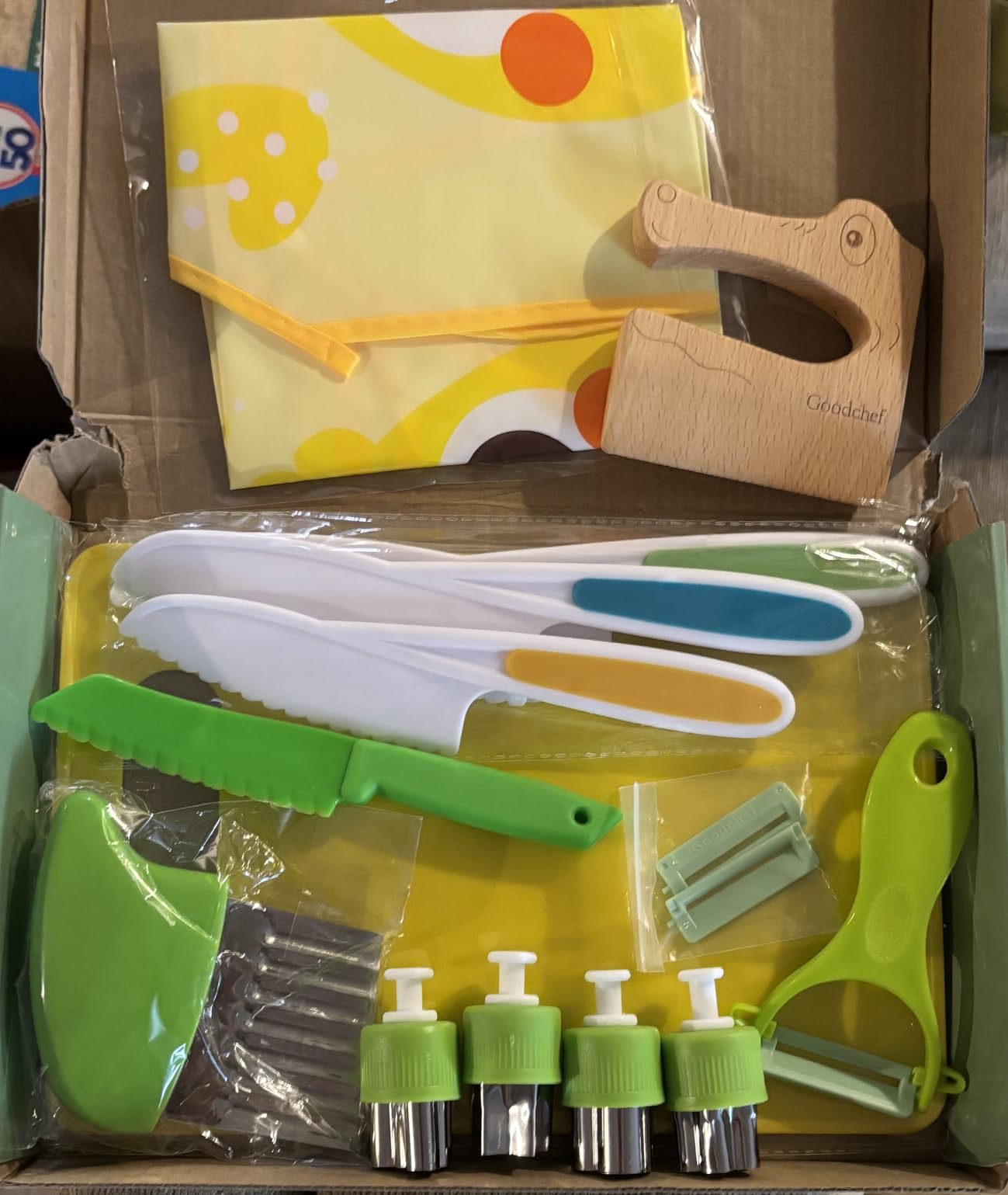 Goodche 16 Pieces Toddler Knife Set- Kids Cooking Sets Real customer photo 2