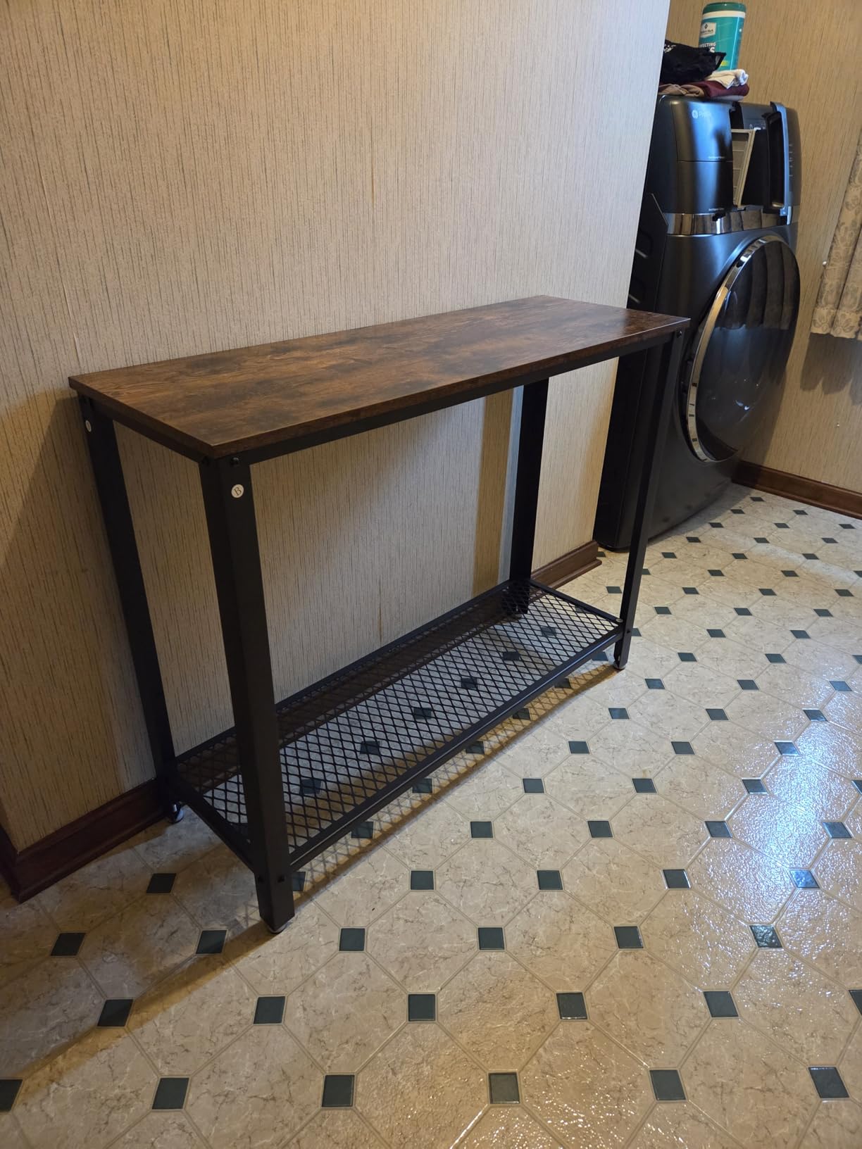 VASAGLE 63 Inches Entryway Table, Thick Tabletop Console Table, Farmhouse customer photo 1
