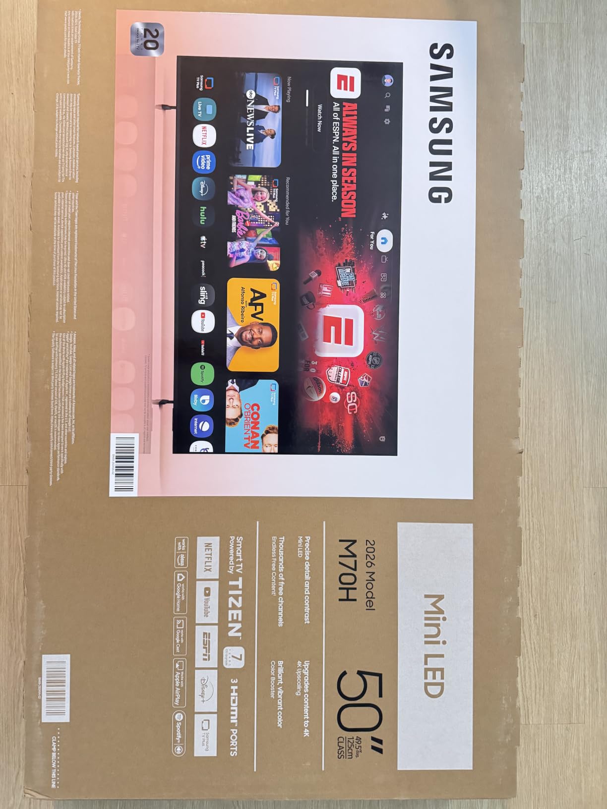 Samsung 65-Inch Class M70H Series, Mini LED, 4K, Smart TV, 2026 Model customer photo 2