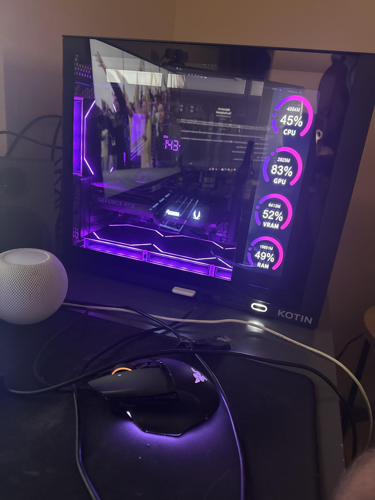 KOTIN Prebuilt Gaming PC RTX 5070 12GB, Ryzen 7 9700X, 32GB DDR5, 1TB SSD customer photo 1
