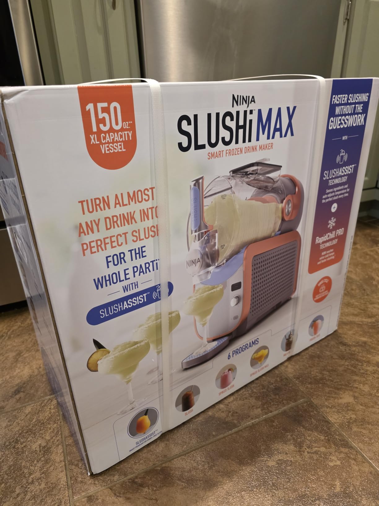 Ninja SLUSHi XL Smart Frozen Drink Maker, 10+ Servings, Green, FS601GN customer photo 1