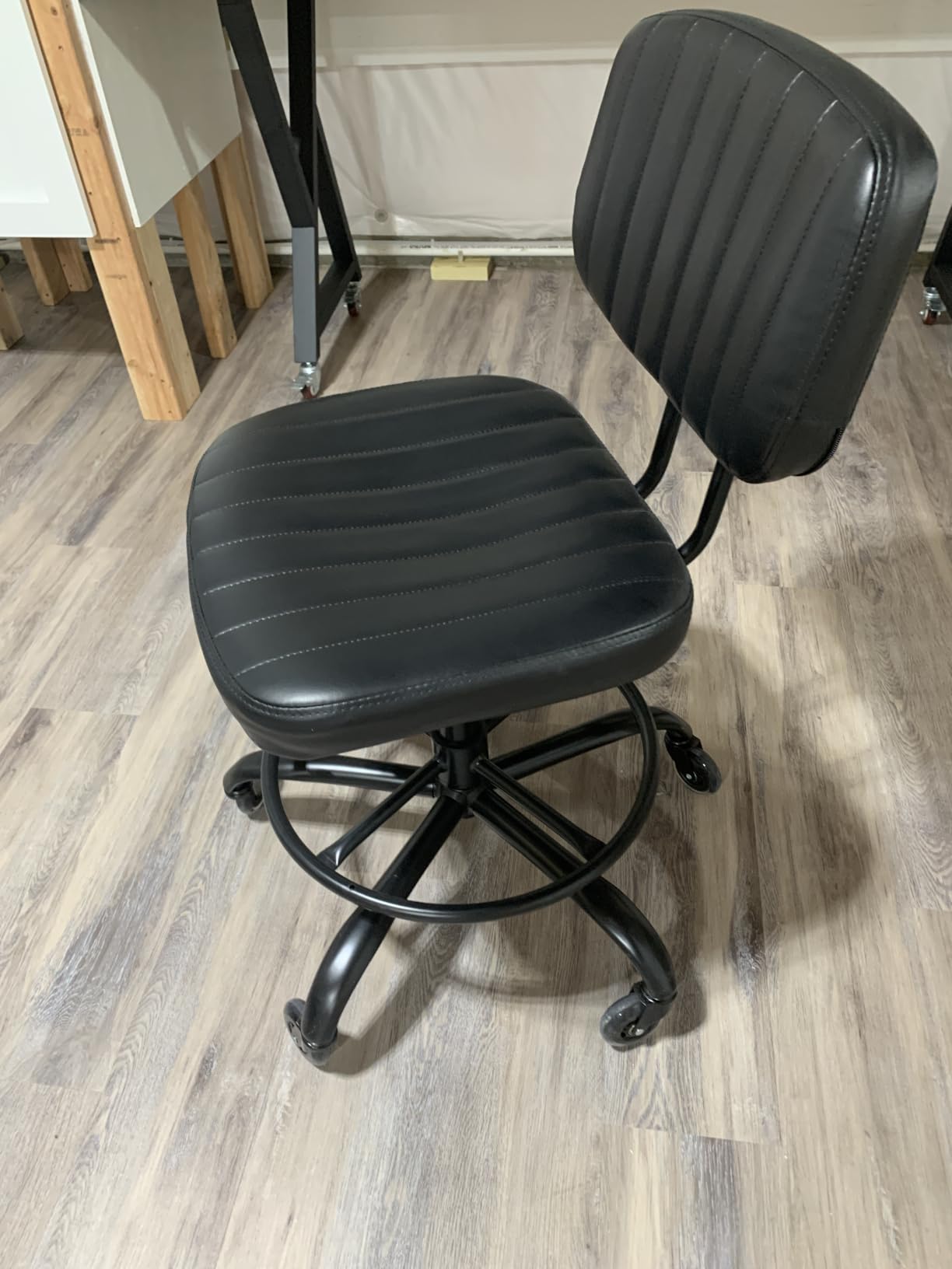 DUMOS Armless Drafting Chair, Standing Desk Chair, Rolling Stool customer photo 1