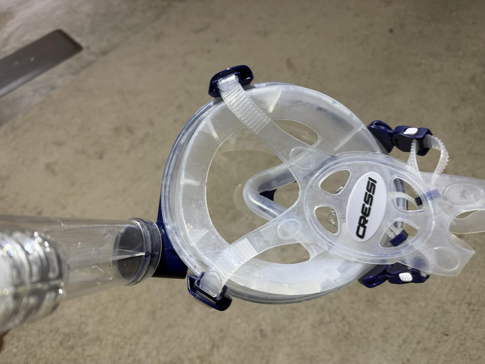 Cressi Adult Snorkeling Full Face Mask - Wide Clear View, Anti-Fog System : Safety First - Prince : Designed in Italy customer photo 2