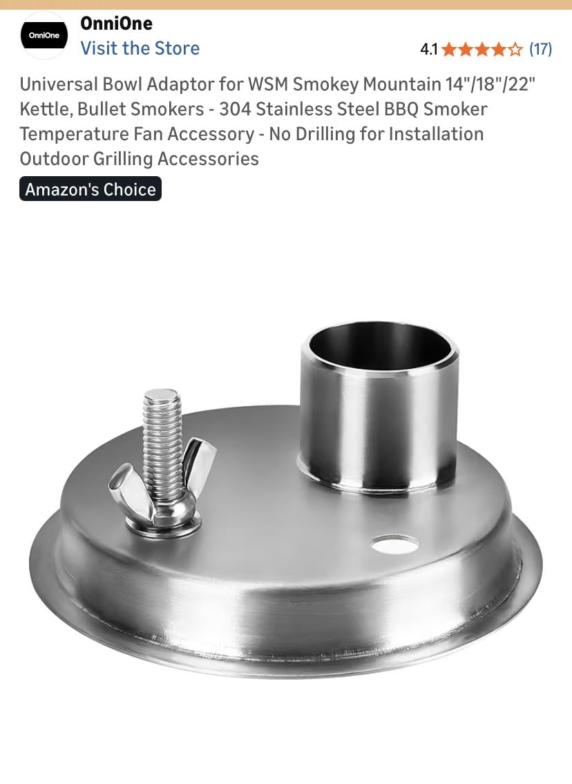 Smoker Temperature Controller for Big Green Egg, 5G WiFi & 164FT Bluetooth Automatic BBQ Fan with LCD Screen, 5 Probes, Overnight Cooking Grill Fan for Kamado, Weber, Ceramic Charcoal Grills customer photo 2