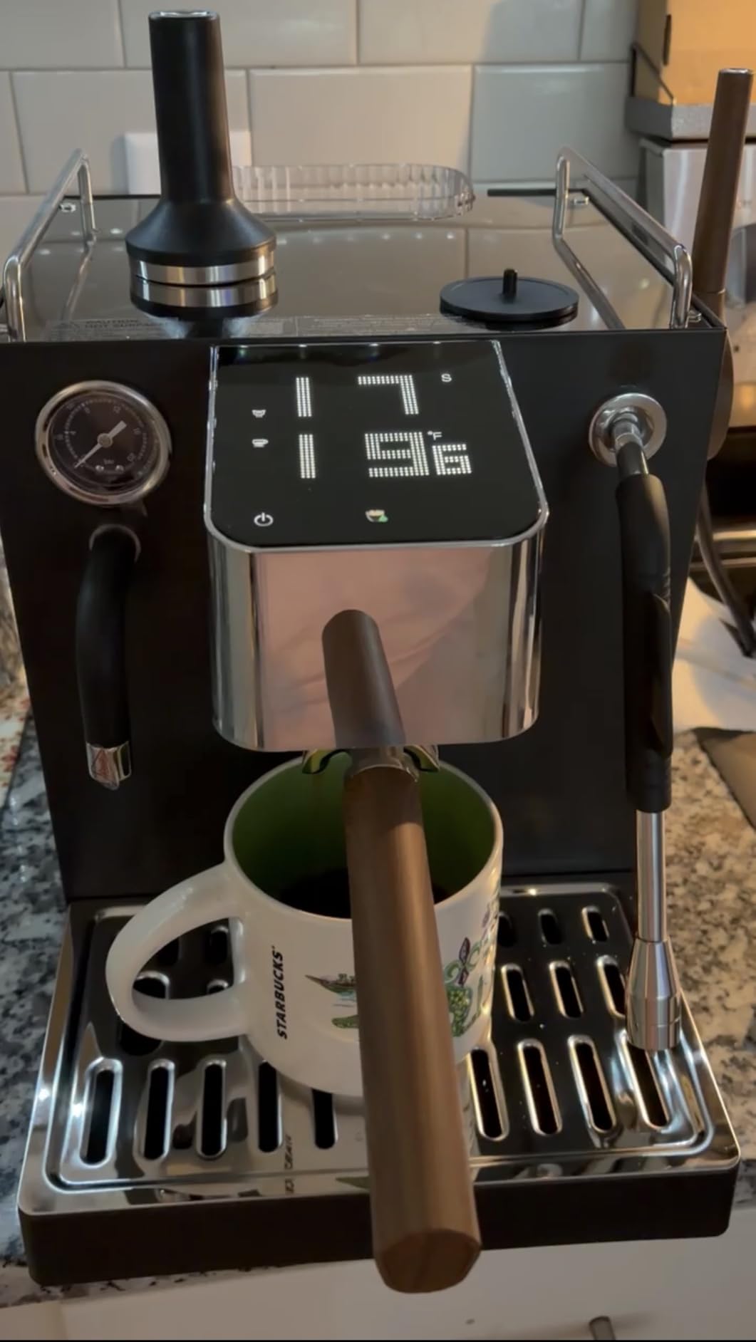 AMZCHEF Espresso Machine with Automatic Milk Frother for Latte, Cappuccino customer photo 1
